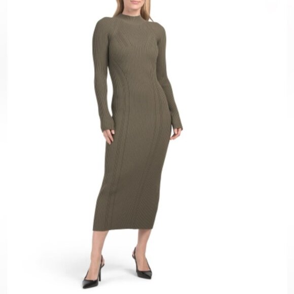 ALC Dark Sage Halle Dress - Picture 1 of 2